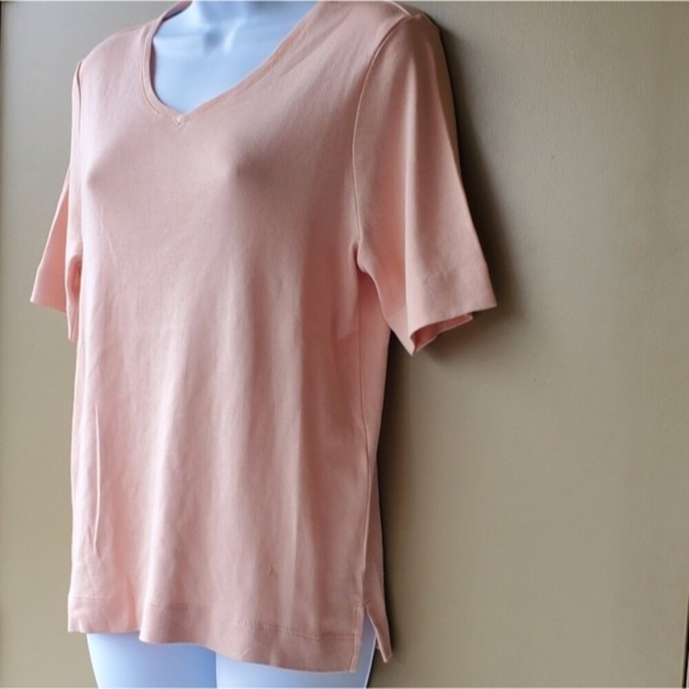 Chicos Womens The Ultimate Tee Peach Basic Tee Sh… - image 3